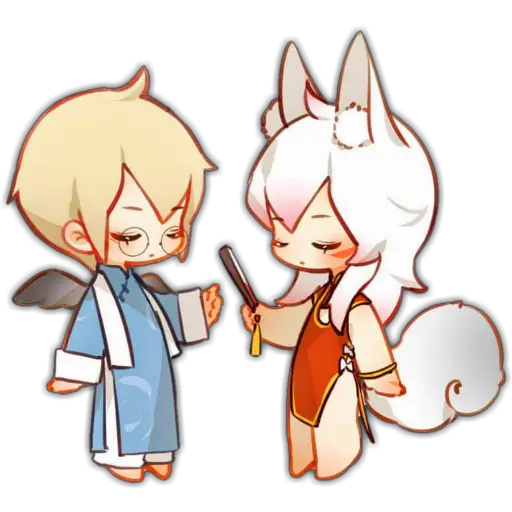 Big Tengu Demon Fox 🦊🖤 Chibi 