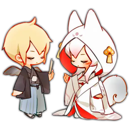 Big Tengu Demon Fox 🦊🖤 Chibi 