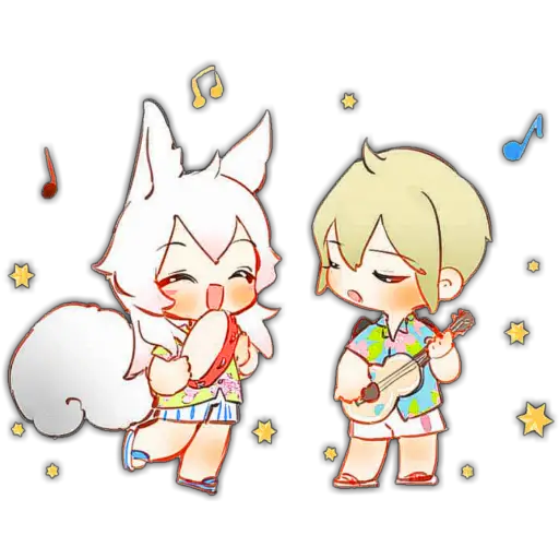 Big Tengu Demon Fox 🦊🖤 Chibi 