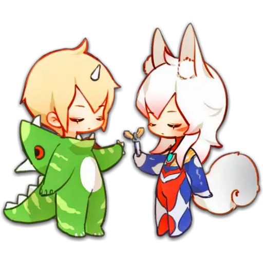 Big Tengu Demon Fox 🦊🖤 Chibi 