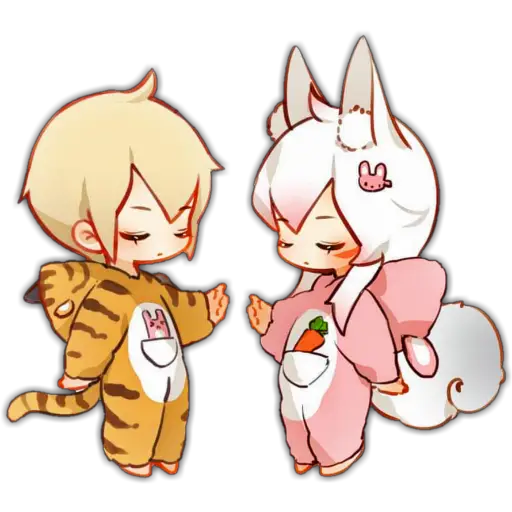 Big Tengu Demon Fox 🦊🖤 Chibi 
