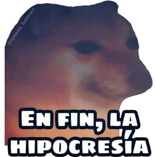 En fin la hipocresía 