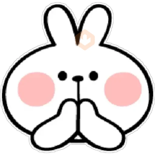 🐰ᴇᴍᴏᴊɪ sᴘᴏɪʟᴇᴅ ʀᴀʙʙɪᴛ 🐰 sticker 11