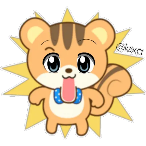 🌈Sticker de Ardilla 🐿 