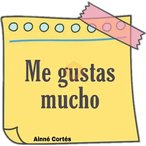 Notas lindas sticker 30