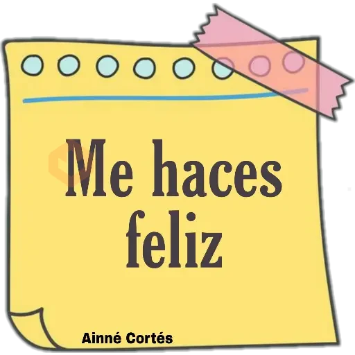 Notas lindas sticker 17