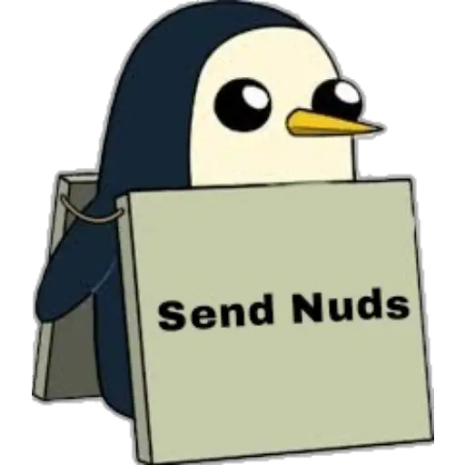 Pingüino Letrero 