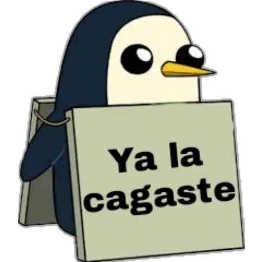 Pingüino Letrero 