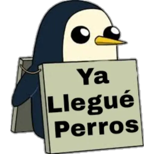 Pingüino Letrero 