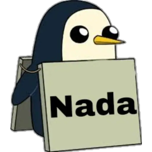 Pingüino Letrero 