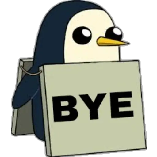 Pingüino Letrero 