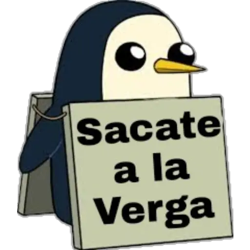 Pingüino Letrero 