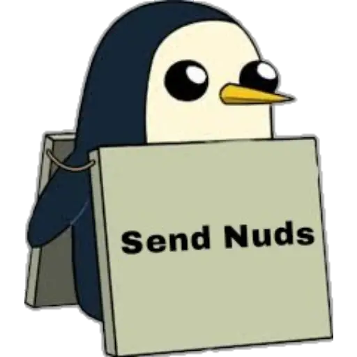 Pingüino Letrero 