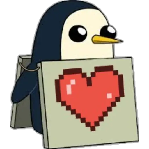 Pingüino Letrero 
