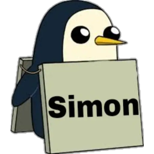 Pingüino Letrero 