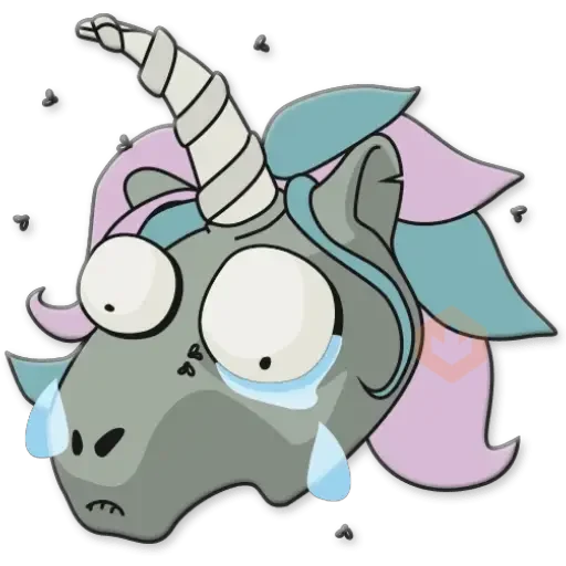 Unicornio Zombie sticker 26