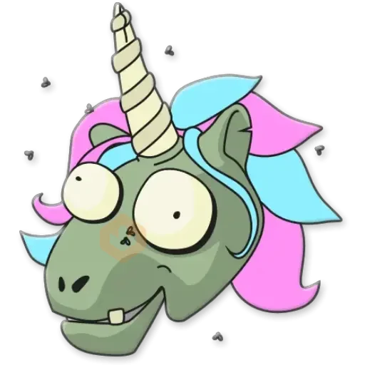 Unicornio Zombie sticker 29