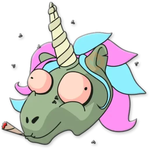 Unicornio Zombie sticker 24
