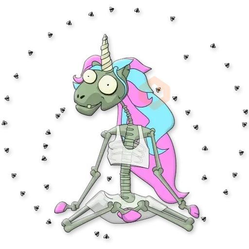 Unicornio Zombie sticker 25