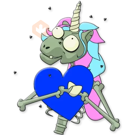Unicornio Zombie sticker 28