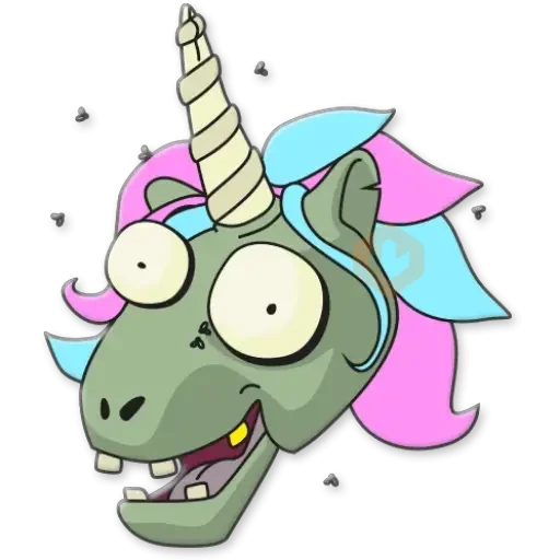 Unicornio Zombie sticker 27