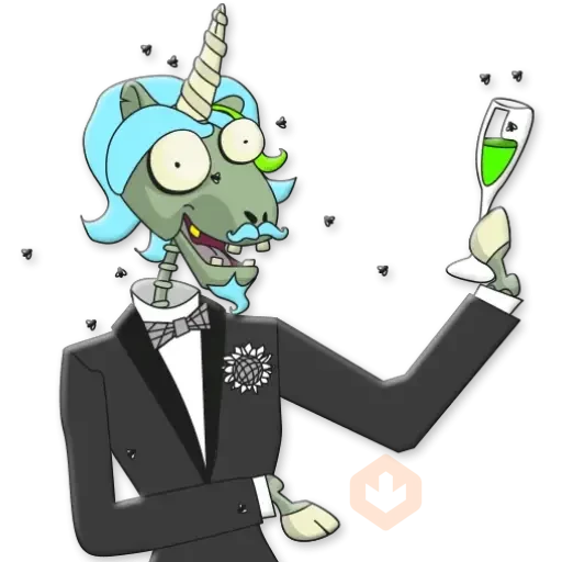 Unicornio Zombie sticker 18