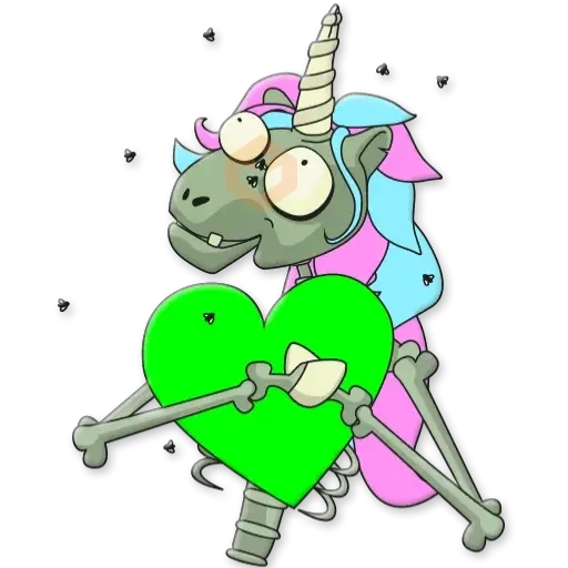 Unicornio Zombie sticker 11