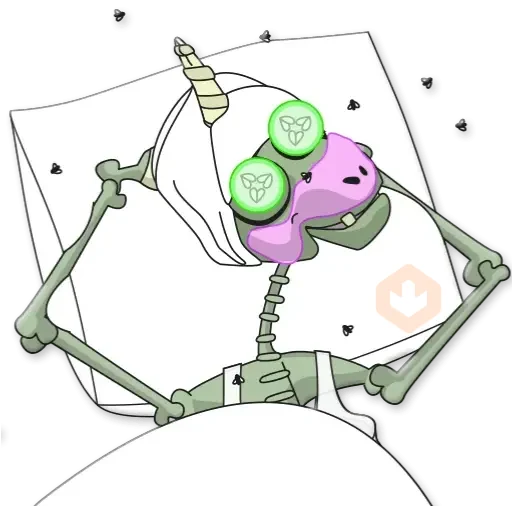 Unicornio Zombie sticker 23