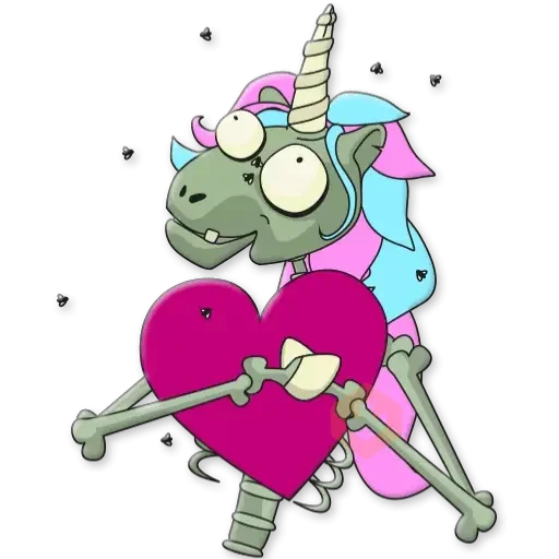 Unicornio Zombie sticker 30
