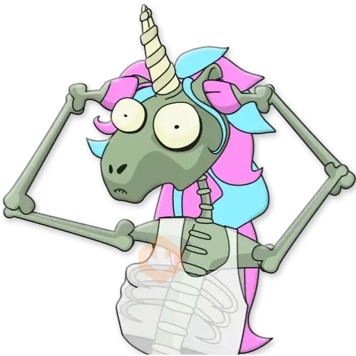 Unicornio Zombie sticker 17