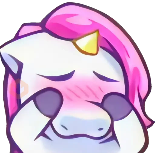 Unicornio emote. 🦄💜 sticker 20