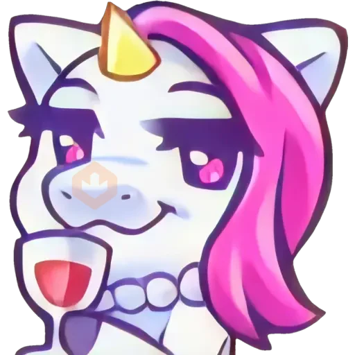 Unicornio emote. 🦄💜 sticker 24