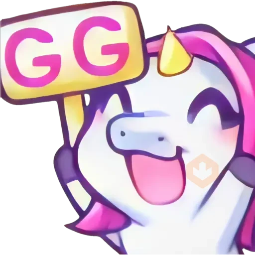 Unicornio emote. 🦄💜 sticker 23
