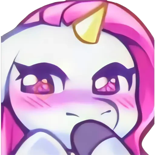 Unicornio emote. 🦄💜 sticker 11