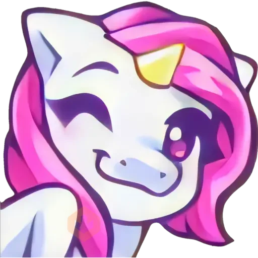 Unicornio emote. 🦄💜 sticker 22