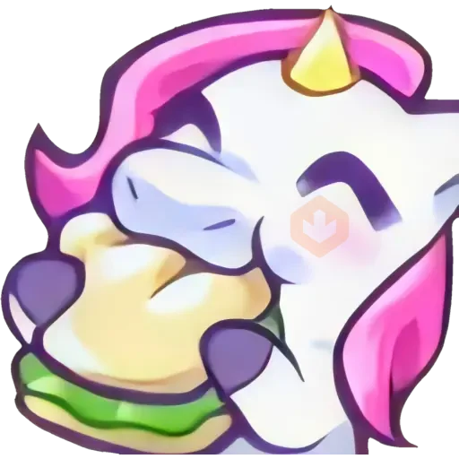 Unicornio emote. 🦄💜 sticker 25