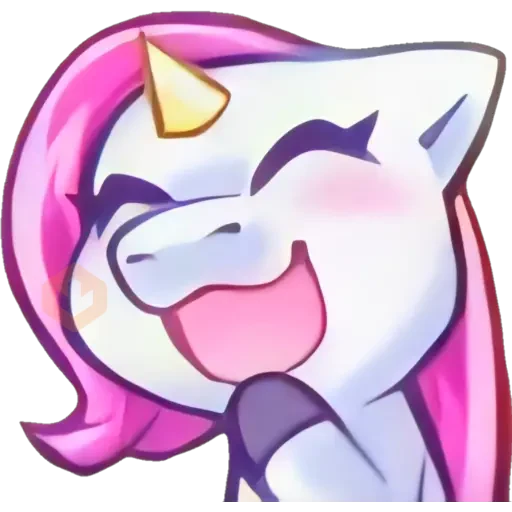 Unicornio emote. 🦄💜 sticker 12