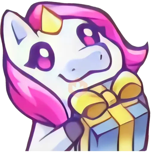 Unicornio emote. 🦄💜 sticker 15