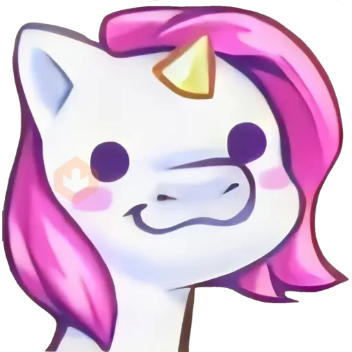 Unicornio emote. 🦄💜 sticker 19