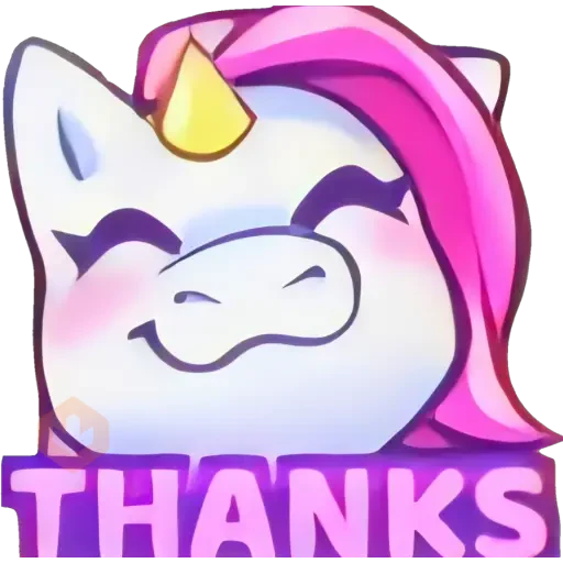 Unicornio emote. 🦄💜 sticker 17