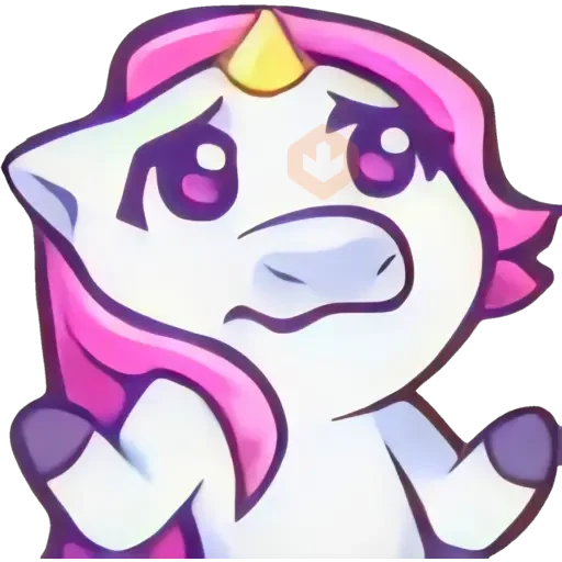Unicornio emote. 🦄💜 sticker 16