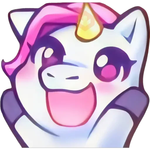 Unicornio emote. 🦄💜 sticker 21