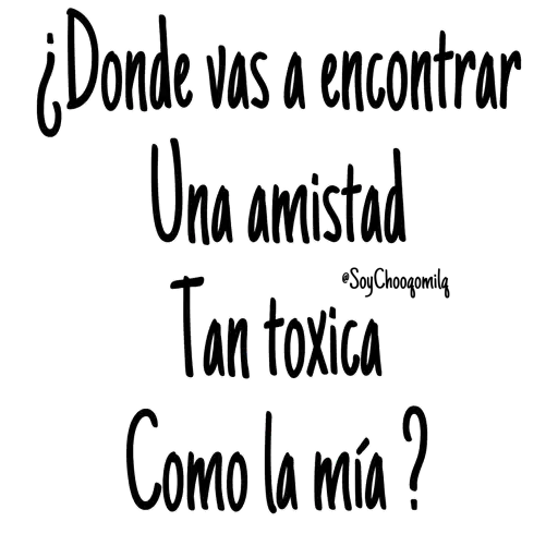 Amistades tóxicas 