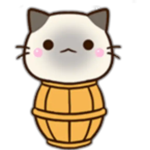 Chibi Siamese Cat preview