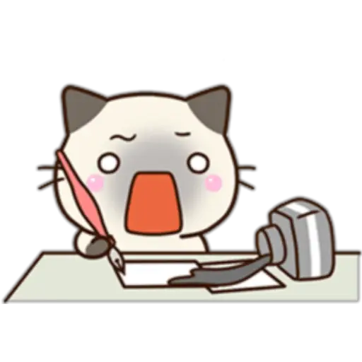 Chibi Siamese Cat