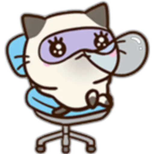 Chibi Siamese Cat