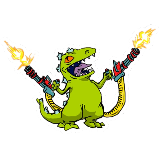 Reptar & Carlitos (Rugrats)