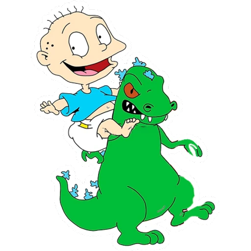 Reptar & Carlitos (Rugrats)