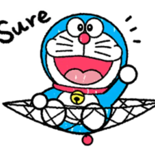 Doraemon Crayon Stickers 