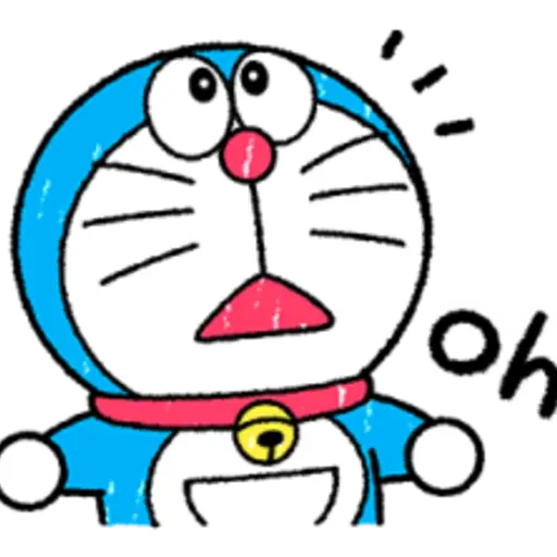 Doraemon Crayon Stickers 